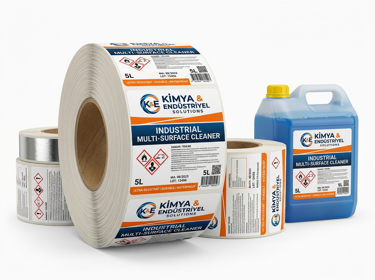 Kimya ve endüstriyel rulo etiket