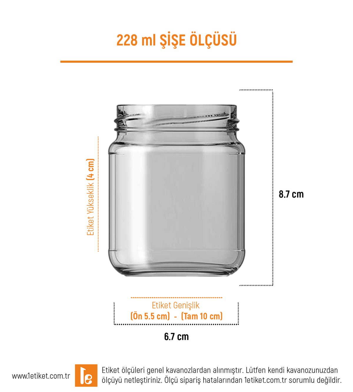 228ml Kavanoz Etiketi