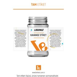 238ml Kavanoz Etiketi