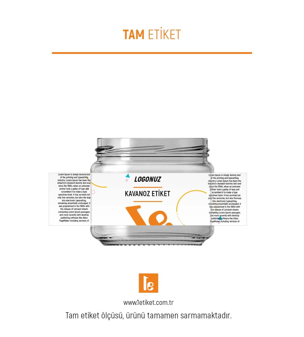 300ml Kavanoz Etiketi