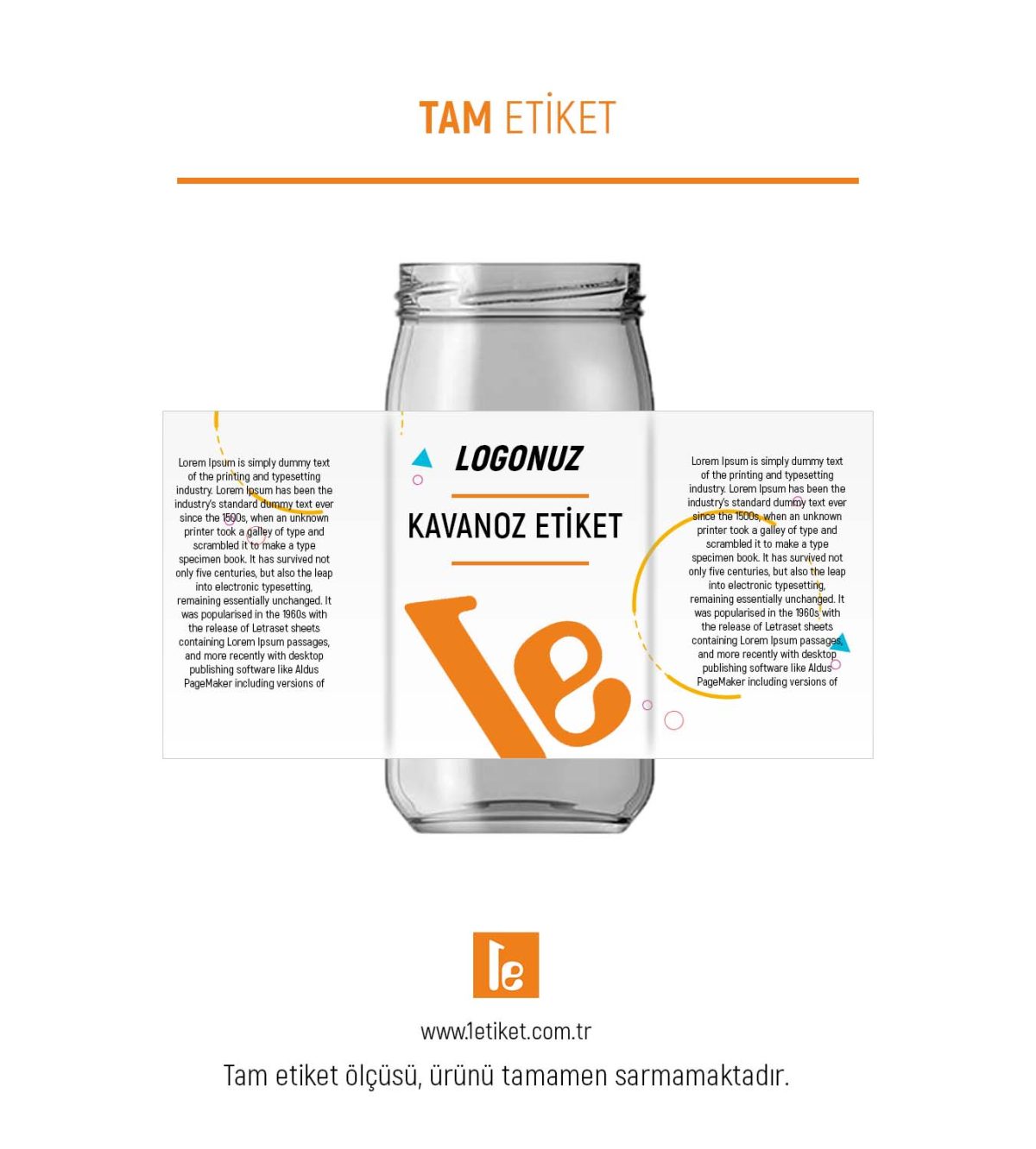 370ml Kavanoz Etiketi