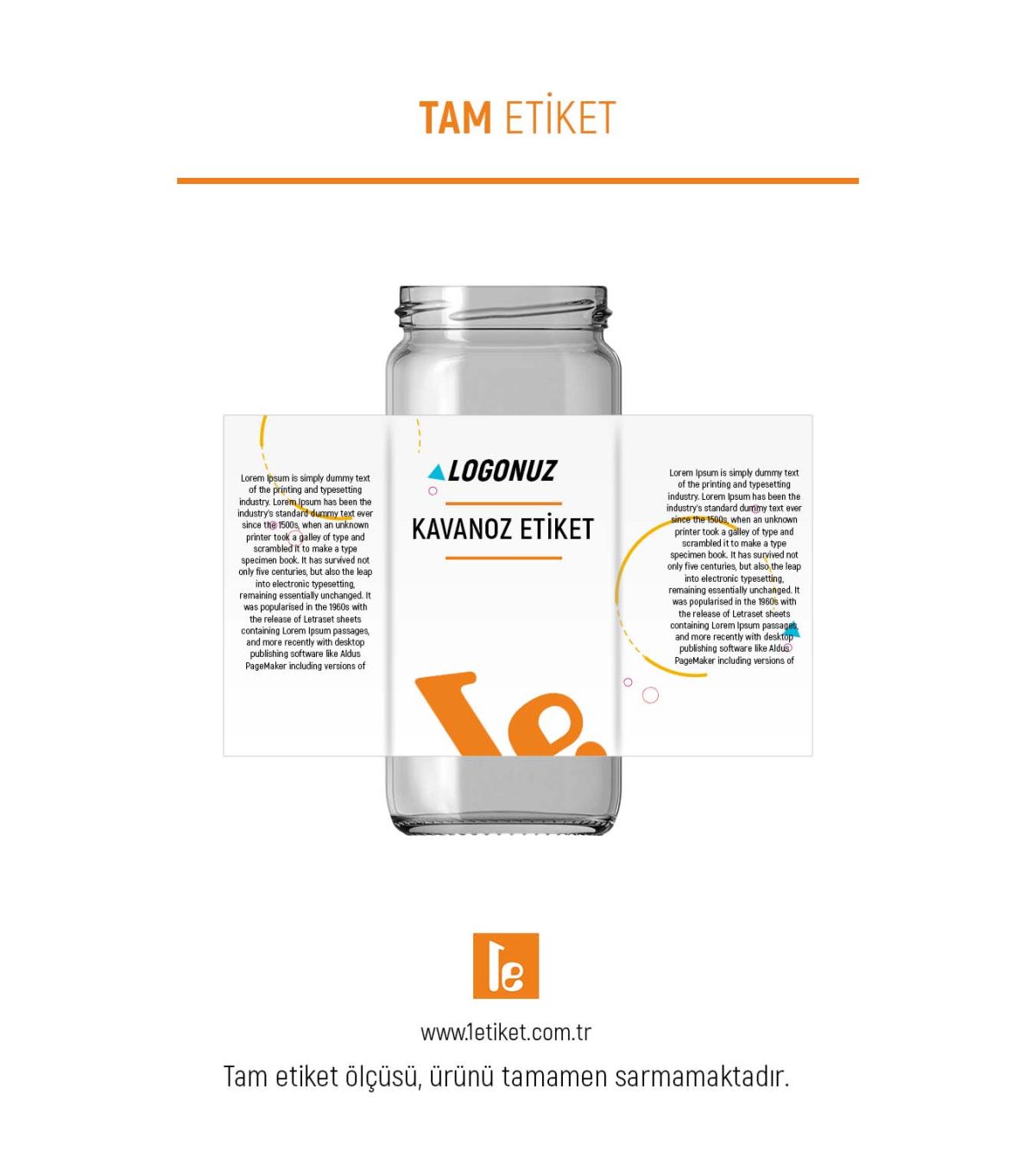 500ml Kavanoz Etiketi