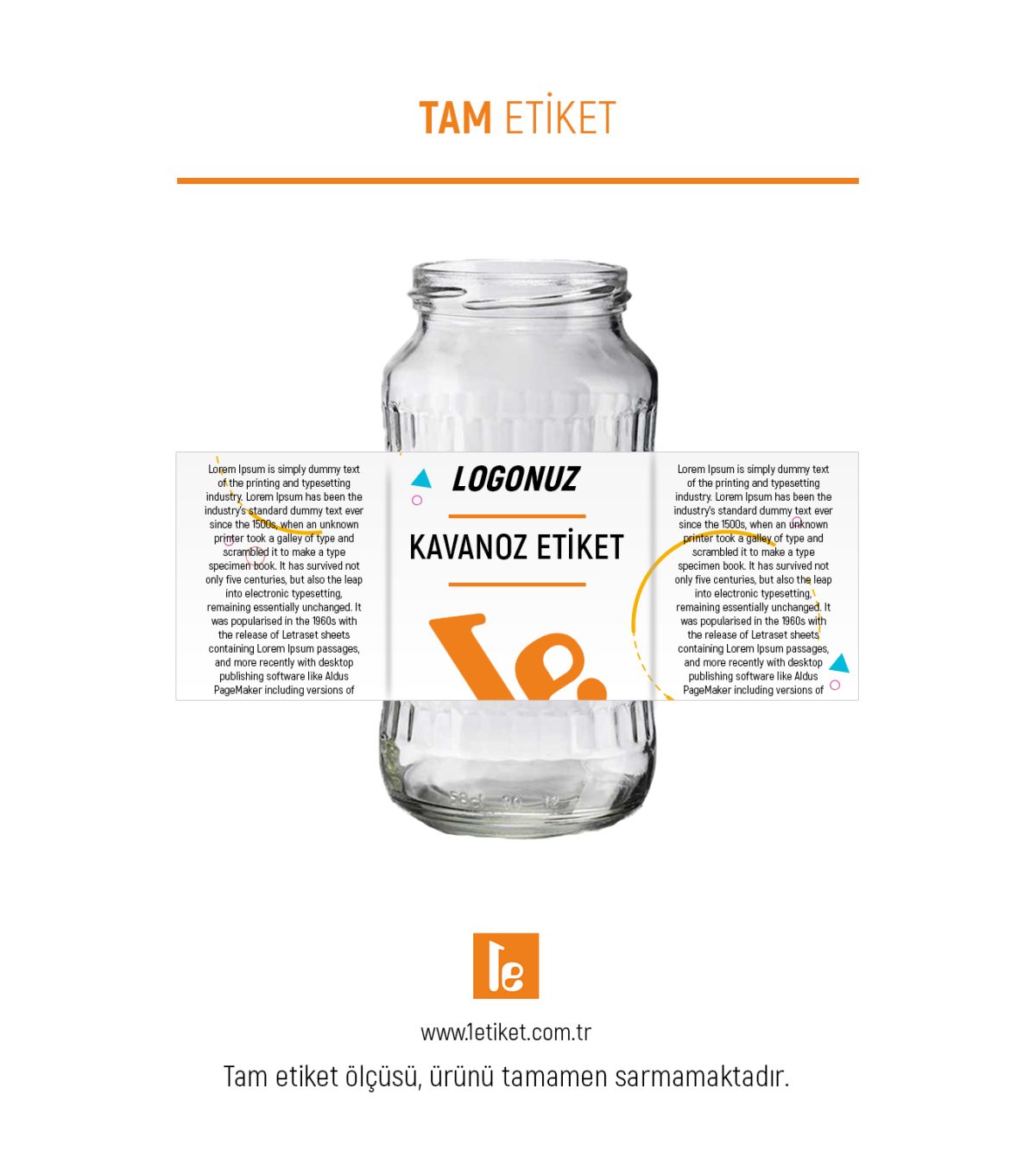 660cc Özel Kavanoz Etiketi