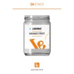 660cc Standart Kavanoz Etiketi