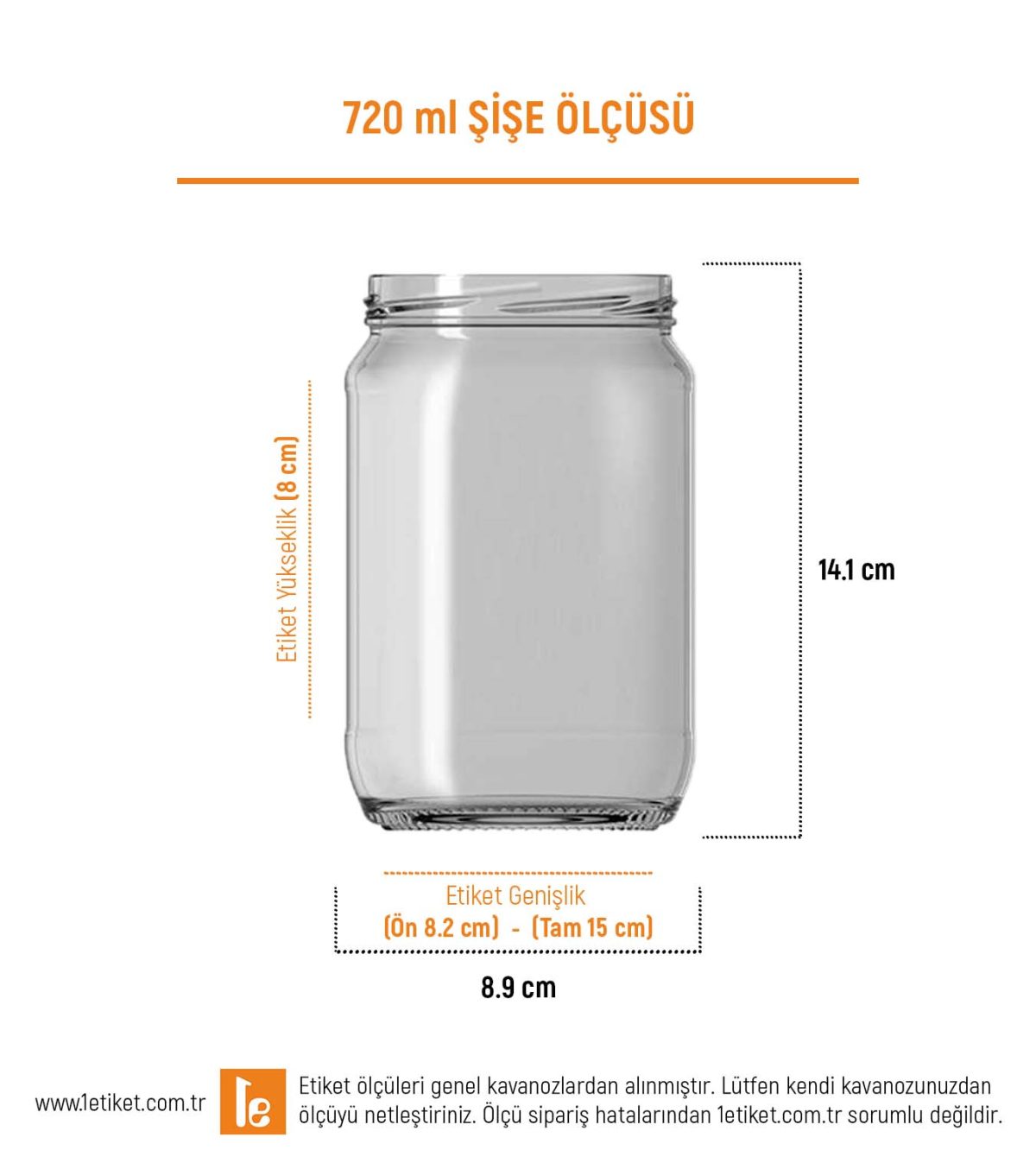 720ml Kavanoz Etiketi