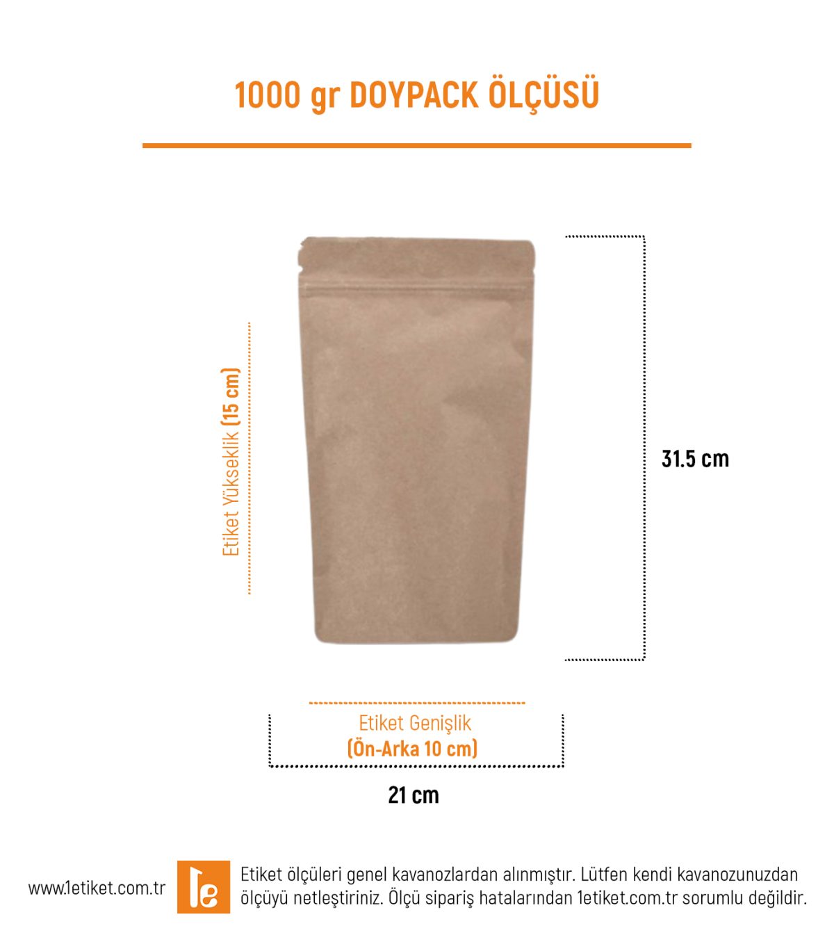 1000 gr Doypack Etiketi