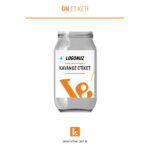 1000ml Kavanoz Etiketi
