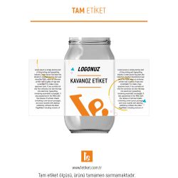 1000ml Kavanoz Etiketi