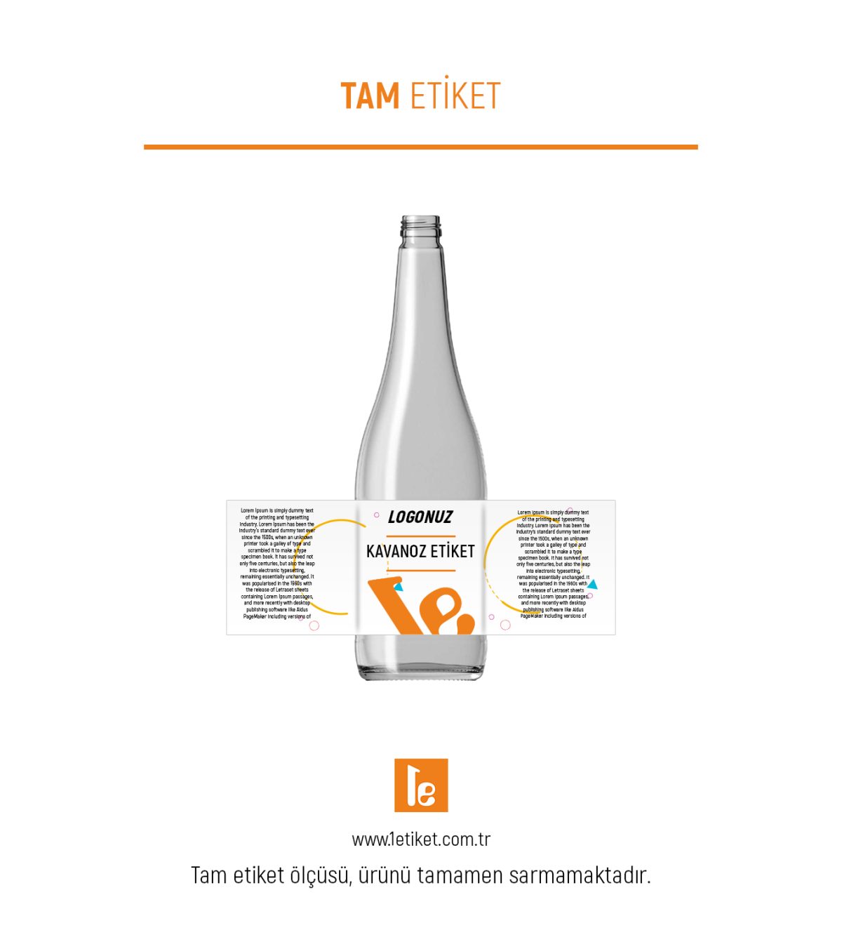 1000ml Şişe Etiketi