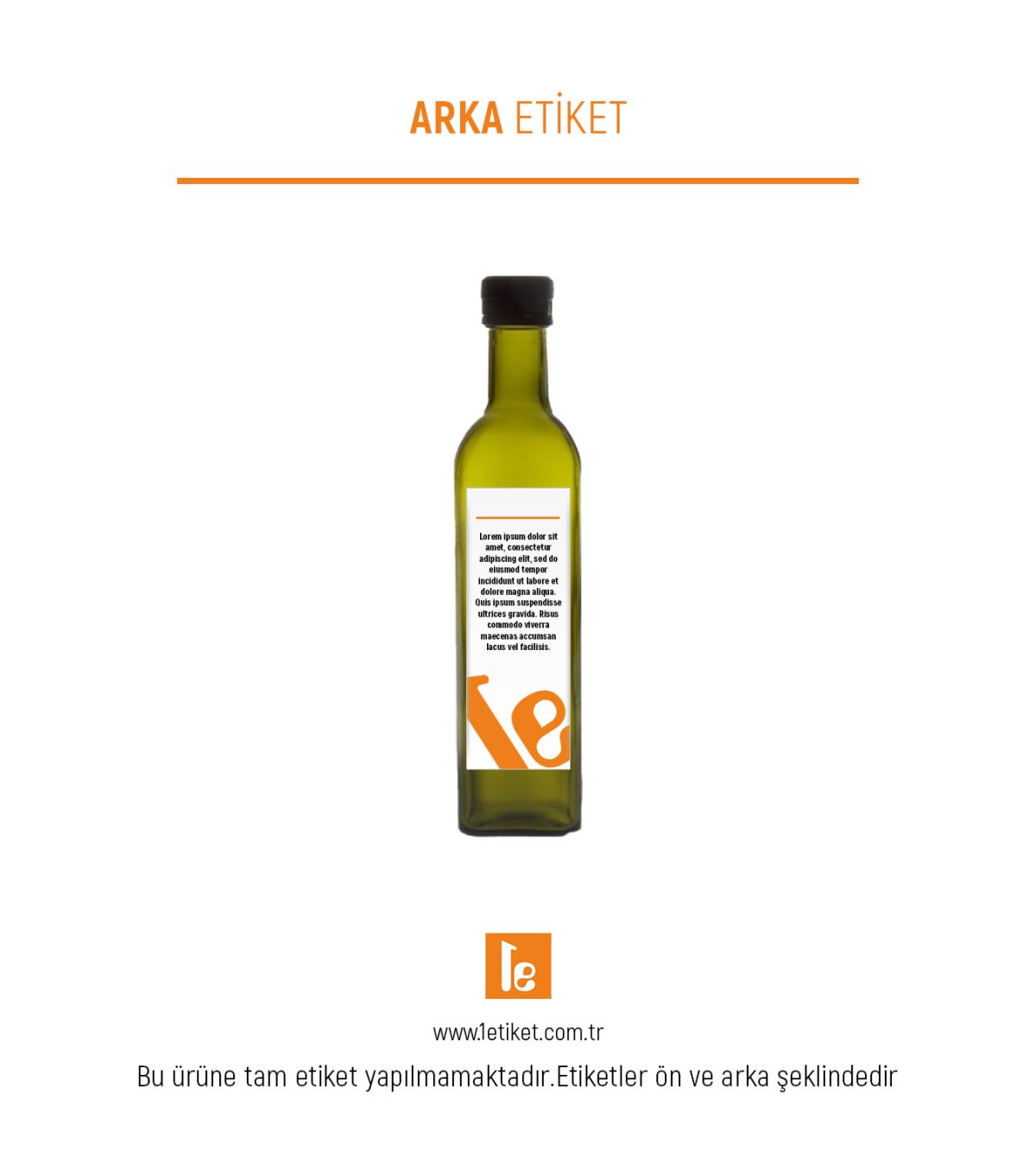 100ml Şişe Etiketi