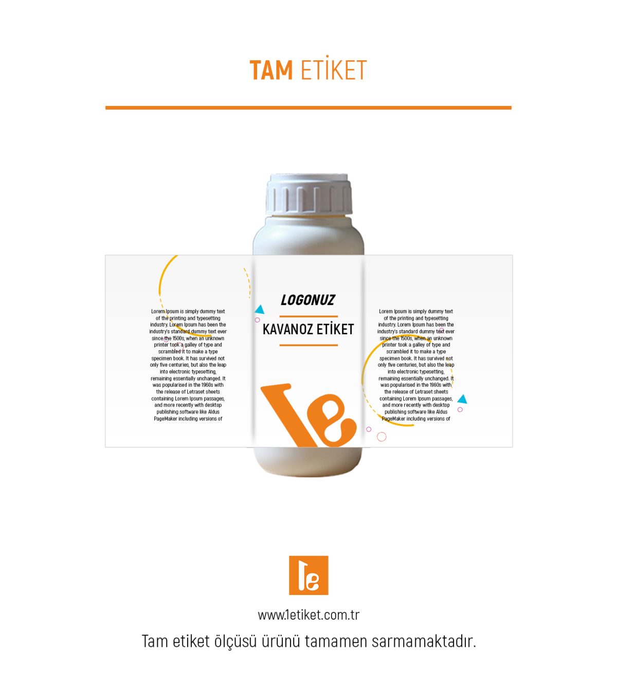 100ml Tarım Şişesi Etiketi