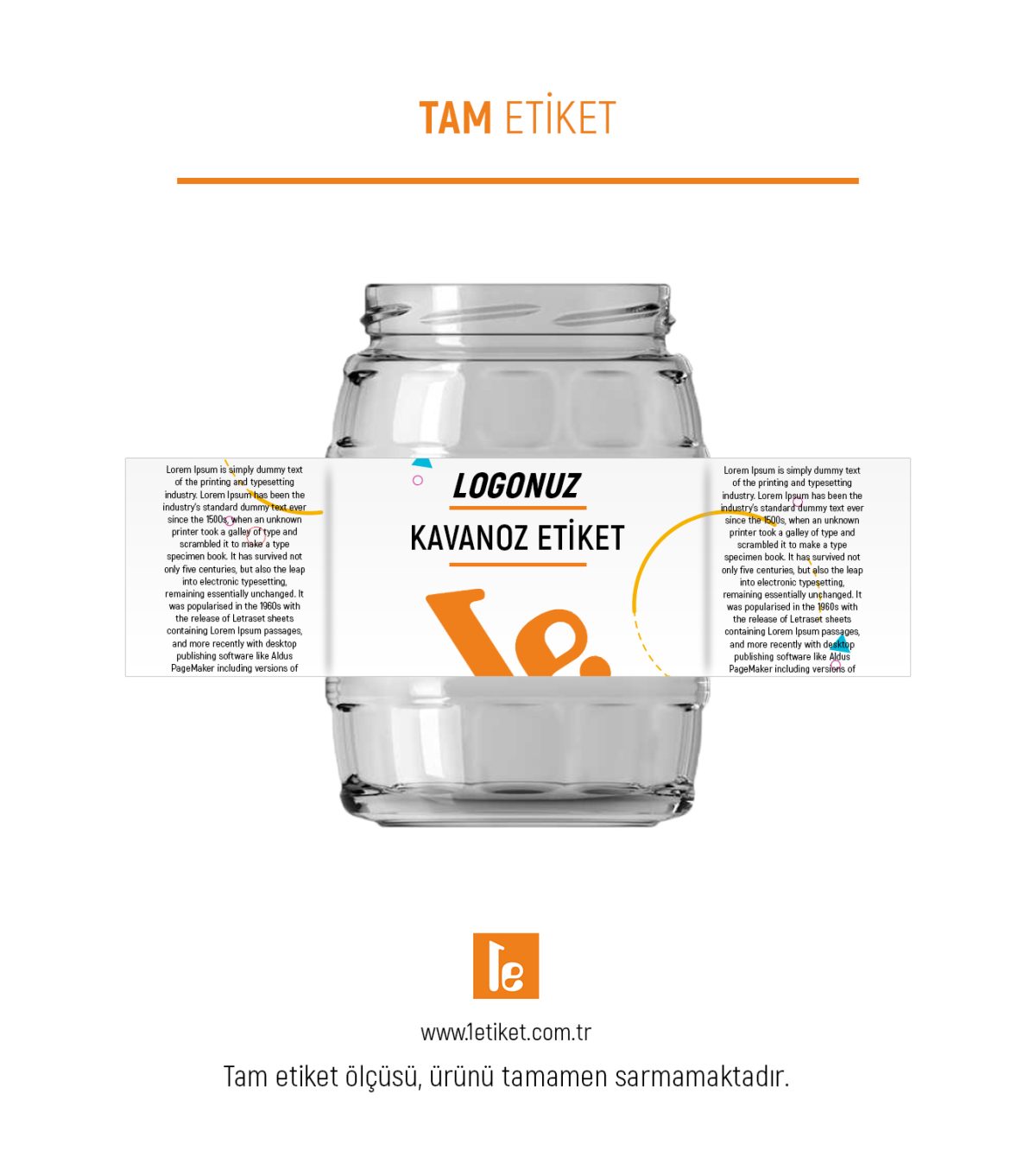 1062ml Kavanoz Etiketi