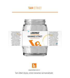 1062ml Kavanoz Etiketi