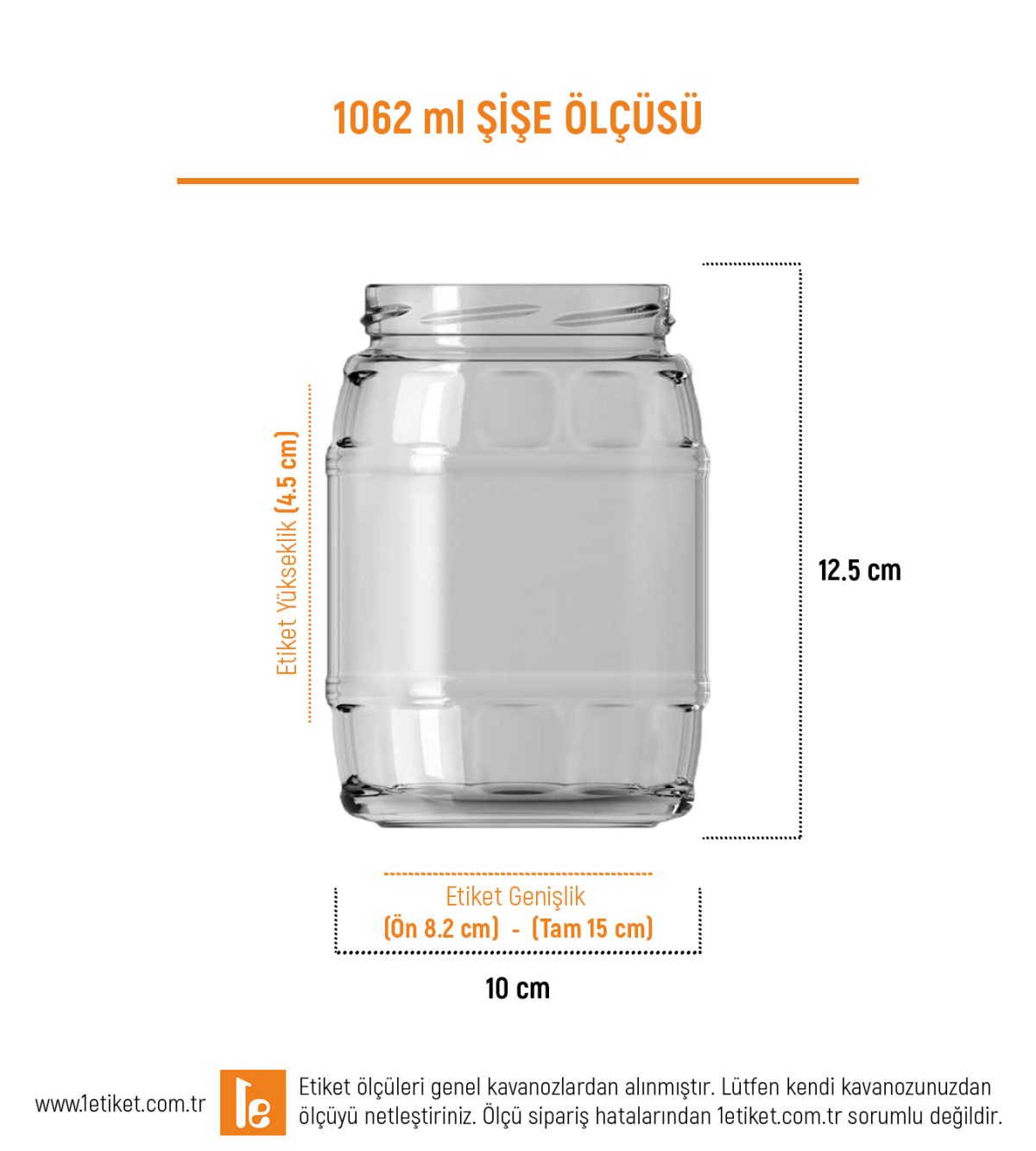 1062ml Kavanoz Etiketi