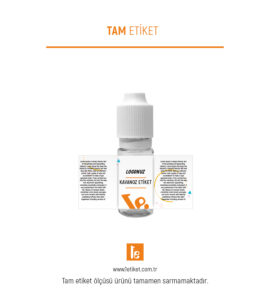 10ml Ecza Şişesi Etiketi