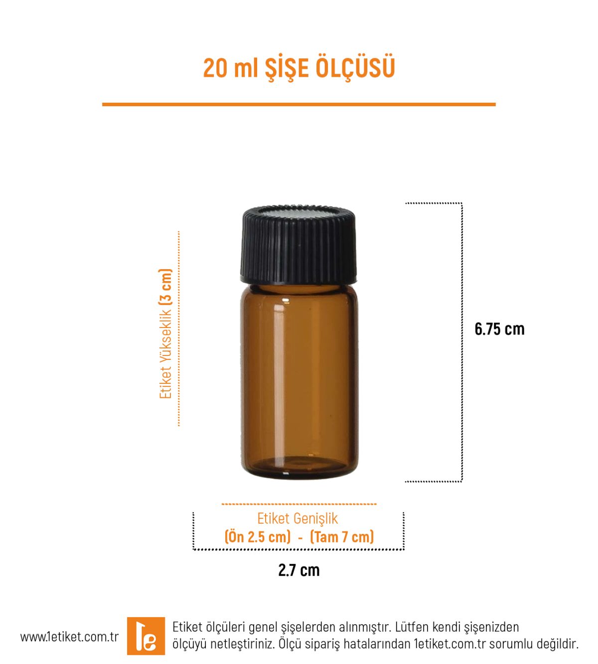 20 ml Ecza Şişesi Etiketi