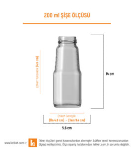 200ml Şişe Etiketi