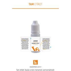 20ml Likit Şişesi Etiketi