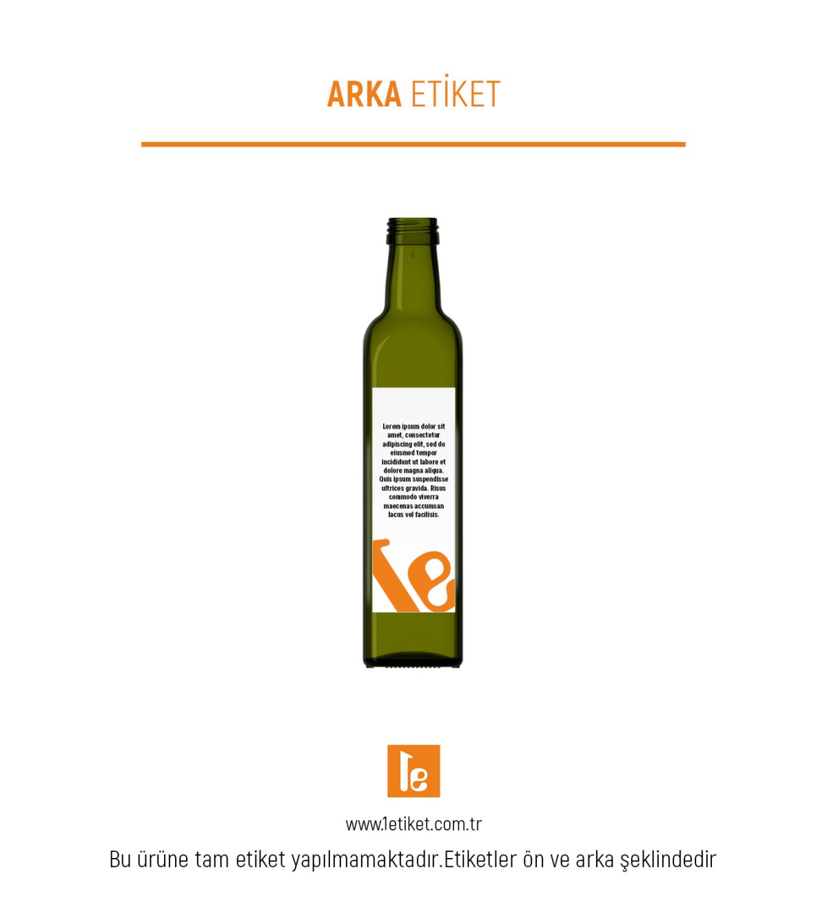 250ml Şişe Etiketi