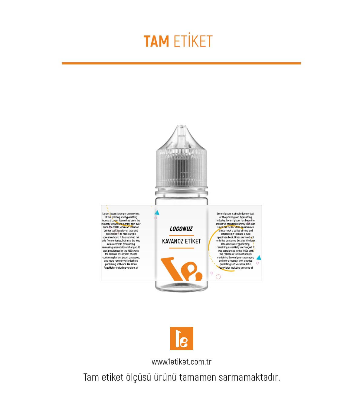 30ml Likit Şişesi Etiketi