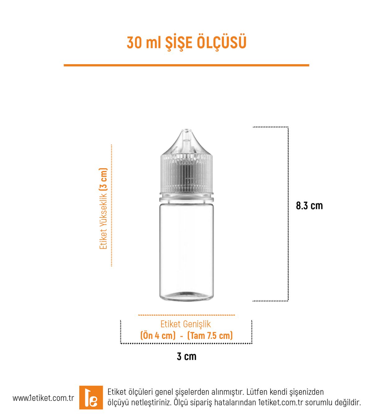 30ml Likit Şişesi Etiketi