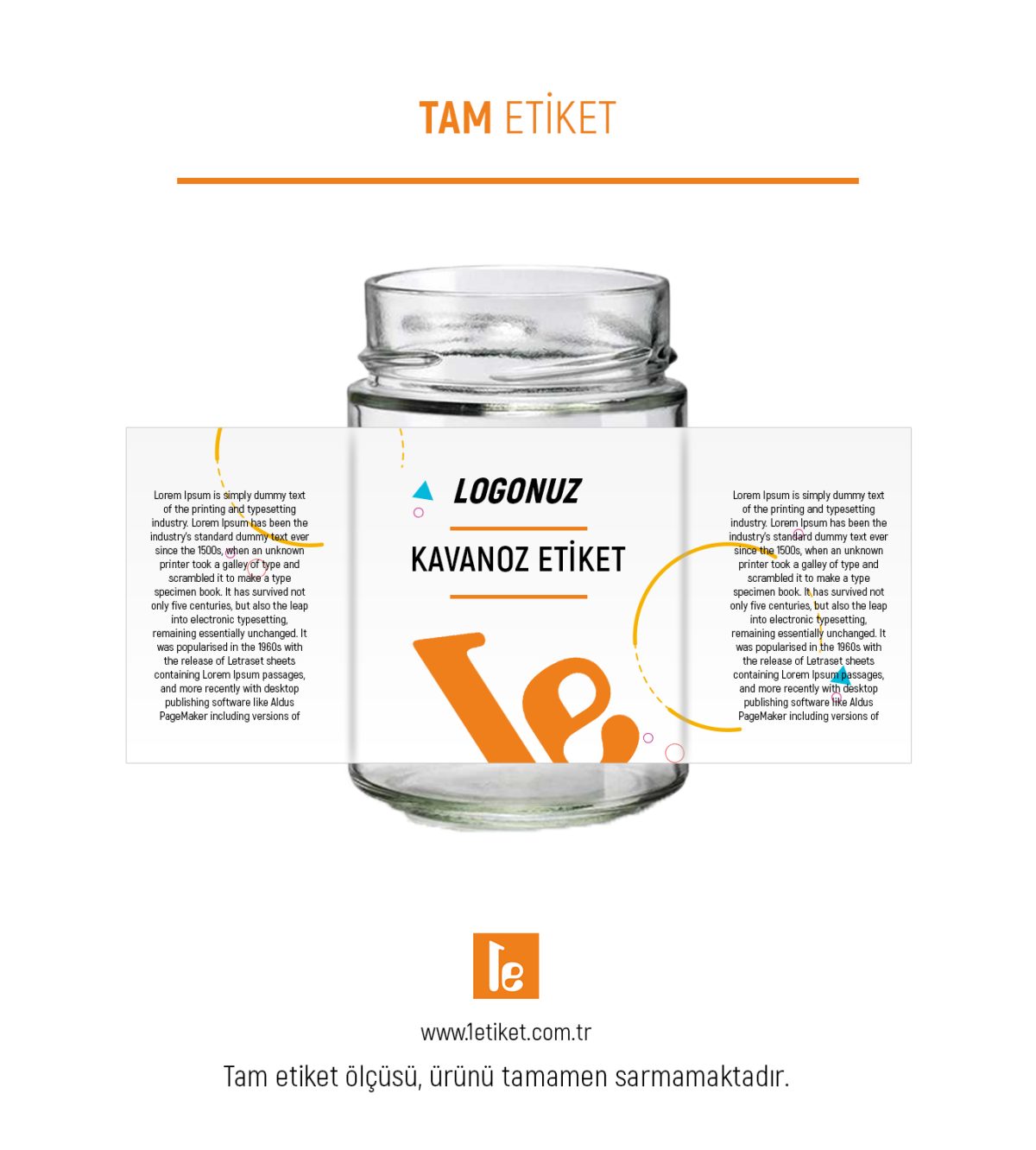 314ml-350ml Kavanoz Etiketi