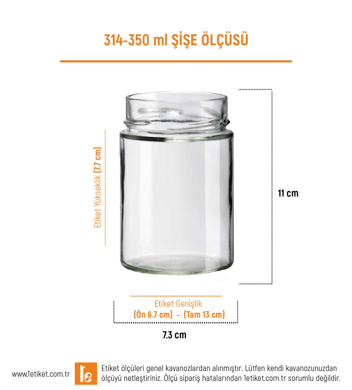 314ml-350ml Kavanoz Etiketi