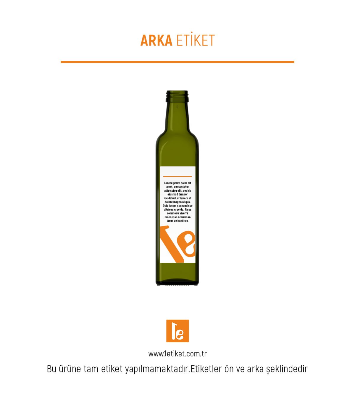 500ml Şişe Etiketi