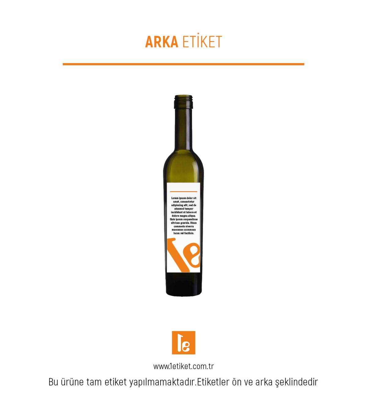 500ml Şişe Etiketi