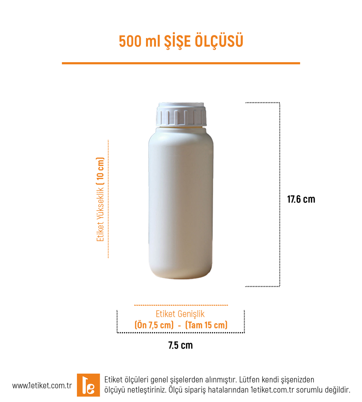 500ml Tarım Şişesi Etiketi