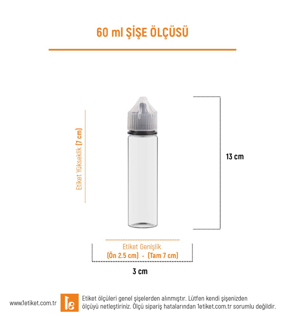 60ml Likit Şişesi Etiketi