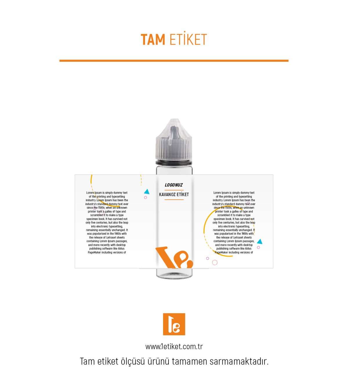 60ml Likit Şişesi Etiketi