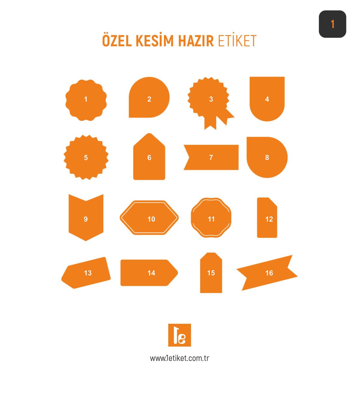 Özel Kesim Sticker - Etiket