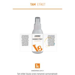 100ml Kozmetik Şişesi Etiketi