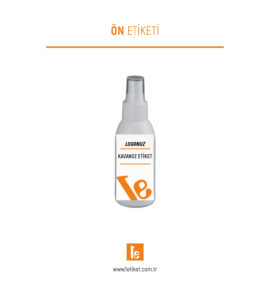100ml Kozmetik Şişesi Etiketi