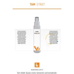 100ml Kozmetik Şişesi Etiketi