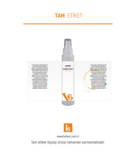 100ml Kozmetik Şişesi Etiketi