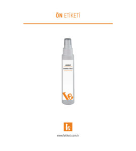 100ml Kozmetik Şişesi Etiketi