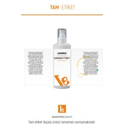 200ml Kozmetik Şişesi Etiketi