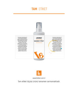 200ml Kozmetik Şişesi Etiketi