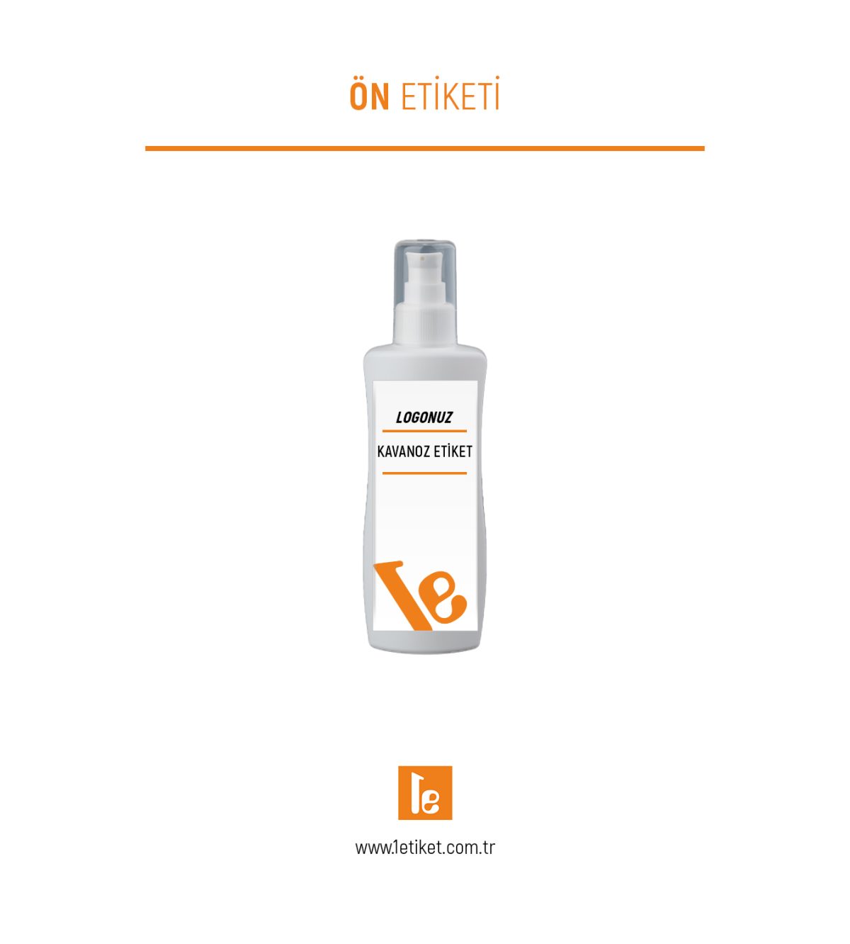 250ml Kozmetik Şişesi Etiketi KZ060