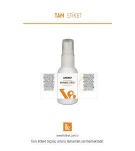 30ml Kozmetik Şişesi Etiketi