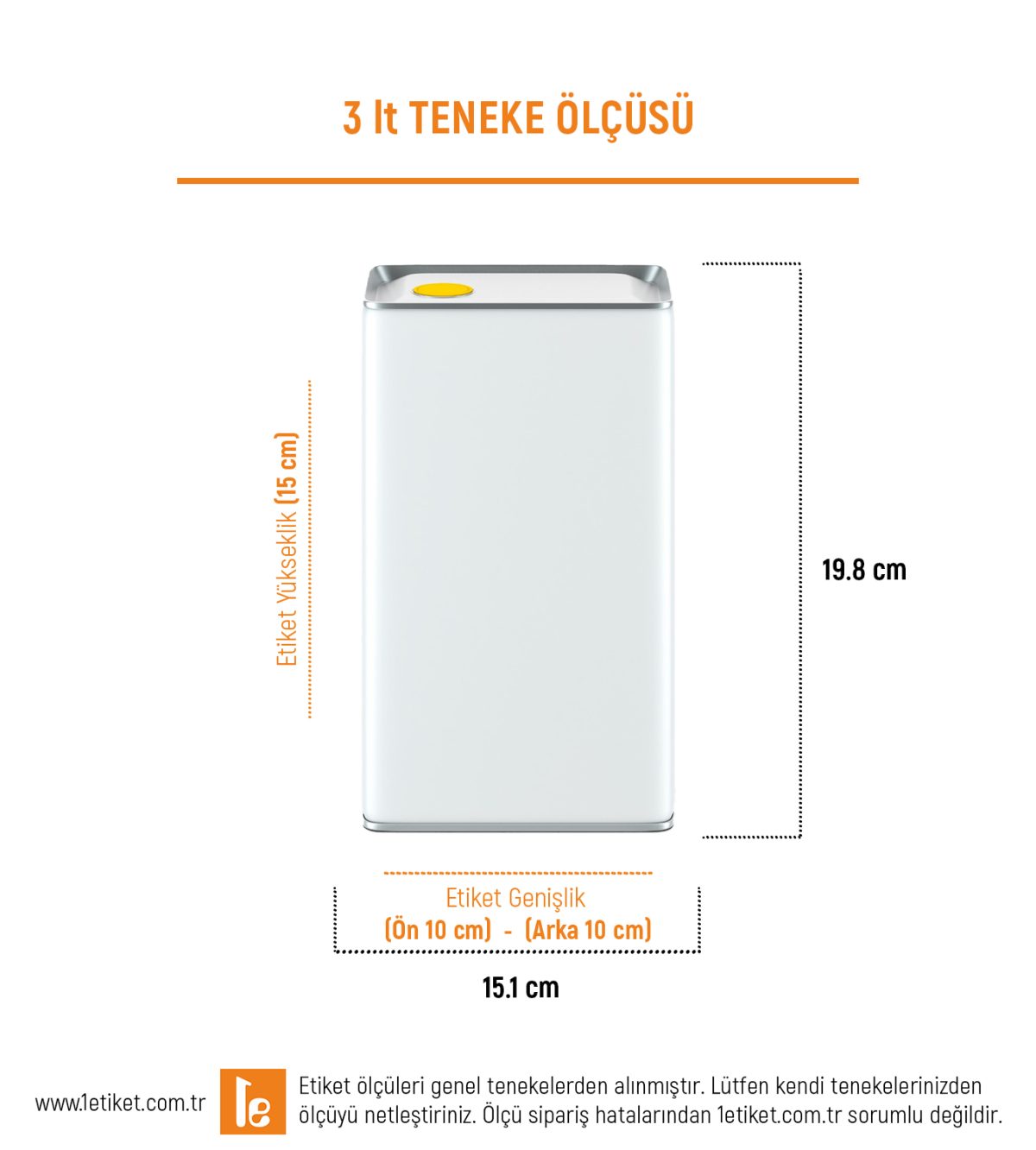 3LT Yağ Teneke Etiketi