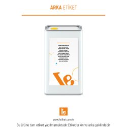 3LT Yağ Teneke Etiketi
