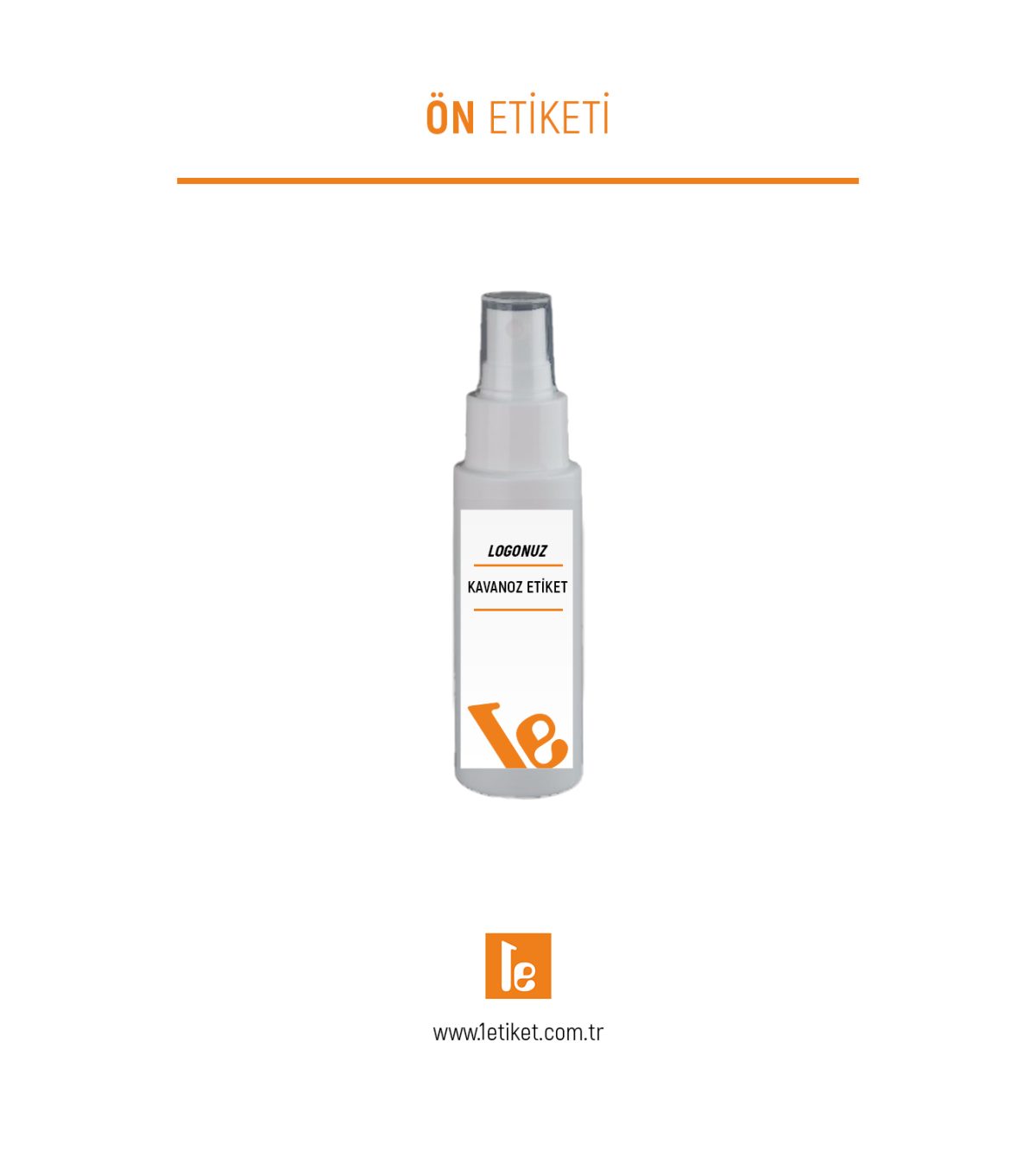 50ml Kozmetik Şişesi Etiketi