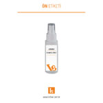 50ml Kozmetik Şişesi Etiketi