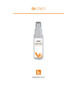 50ml Kozmetik Şişesi Etiketi