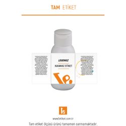 50ml Kozmetik Şişesi Etiketi