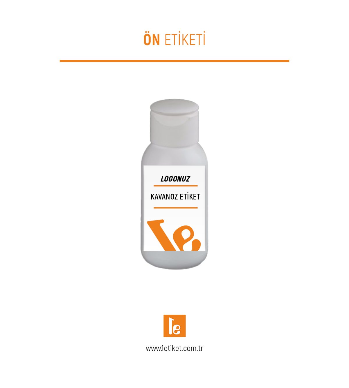 50ml Kozmetik Şişesi Etiketi