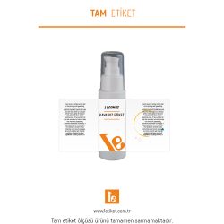 50ml Kozmetik Şişesi Etiketi